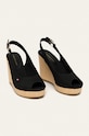 Tommy Hilfiger – Sandały ICONIC ELENA SLING BACK WEDGE FW0FW04789 czarny SS24