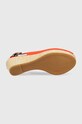 Tommy Hilfiger Sandale ICONIC ELBA SLING BACK WEDGE FW0FW04788 narančasta