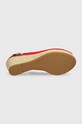 Sandale Tommy Hilfiger ICONIC ELBA SLING BACK WEDGE FW0FW04788 crvena