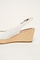 Παπούτσια Tommy Hilfiger - Σανδάλια ICONIC ELBA SLING BACK WEDGE FW0FW04788 λευκό