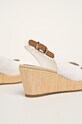 Tommy Hilfiger - Σανδάλια ICONIC ELBA SLING BACK WEDGE λευκό FW0FW04788