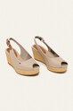 Tommy Hilfiger sandały ICONIC ELBA SLING BACK WEDGE FW0FW04788 beżowy SS24