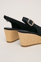 Obuwie Tommy Hilfiger sandały ICONIC ELBA SLING BACK WEDGE FW0FW04788 granatowy