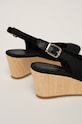 Παπούτσια Tommy Hilfiger - Σανδάλια ICONIC ELBA SLING BACK WEDGE FW0FW04788 μαύρο