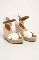 Obuwie Tommy Hilfiger sandały BASIC OPENED TOE HIGH WEDGE FW0FW04784 biały