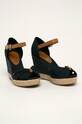 Tommy Hilfiger sandały BASIC OPENED TOE HIGH WEDGE FW0FW04784 granatowy SS24