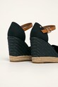 Obuwie Tommy Hilfiger sandały BASIC OPENED TOE HIGH WEDGE FW0FW04784 granatowy