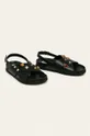 Gioseppo - Kožené sandále čierna