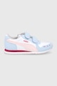 Puma buty dziecięce Cabana Racer 360732.G imitacja skóry licowej niebieski 360732.G