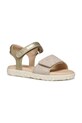 Geox παιδικά σανδάλια δέρμα σαμουά μπεζ J028ZA.007NF.28.31