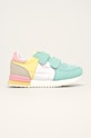 Pepe Jeans - Pantofi copii Sydney Pastel imitatie de piele intoarsa turcoaz PGS30444