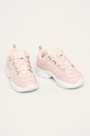 Fila - Buty dziecięce Strada low kids 1010781 różowy SS23