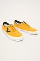 Vans leather plimsolls yellow