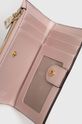 pastelowy różowy Dkny portfel skórzany