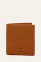 Strellson - Kožni novčanik bez uzorka smeđa 4010002743.703