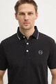 Armani Exchange - Tricou Polo negru 8NZF70.Z8M9Z