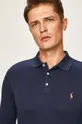 tmavomodrá Polo Ralph Lauren - Pánske tričko s dlhým rukávom