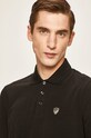 EA7 Emporio Armani - Тениска с яка черен 8NPF93.PJ03Z