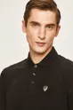 čierna EA7 Emporio Armani - Pánske polo tričko