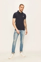 Guess Jeans - Polo tričko tmavomodrá