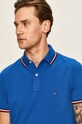 Tommy Hilfiger - Polo MW0MW13080 niebieski MW0MW13080