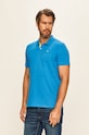 Tom Tailor Denim - Polo tričko bavlna modrá 1016502.