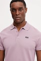 Хлопковое поло Helly Hansen розовый 33980