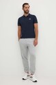Helly Hansen polo de bumbac 33980 bleumarin SS25