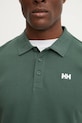 Хлопковое поло Helly Hansen зелёный 33980