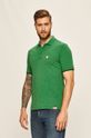 zelená Guess Jeans - Polo tričko Pánský