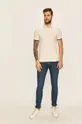 Guess Jeans - Polo tričko sivá