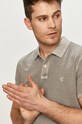 Тениска с яка Marc O'Polo сив M22226653024