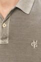 Тениска с яка Marc O'Polo M22226653024 сив
