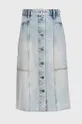 modrá AllSaints - Rifľová sukňa Dámsky