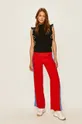 Karl Lagerfeld - Spodnie 201W1000 czerwony