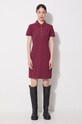 Lacoste dress EF5473 maroon SS26