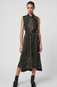 AllSaints - Плаття Esthie Masala візерунок зелений WD367S