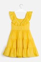 Mayoral - Rochie fete 128-167 cm 6973.8E.JUNIOR galben SS20