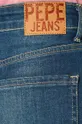 modrá Pepe Jeans - Rifľové krátke nohavice Mary Archive