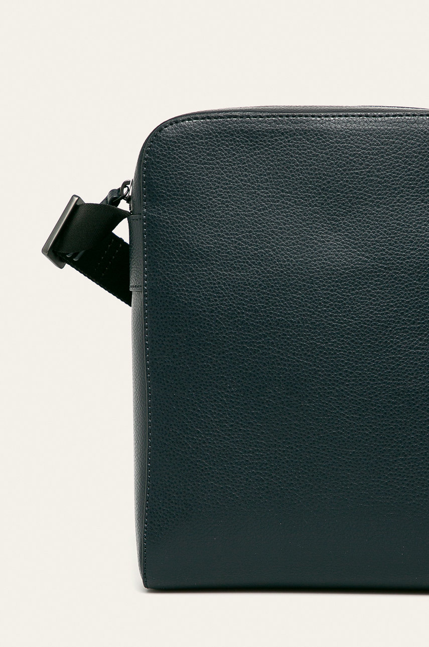 tmavomodrá Emporio Armani - Kožená taška
