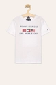 Tommy Hilfiger - Tricou copii 128-176 cm print alb KB0KB05395