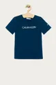 granatowy Calvin Klein Jeans - T-shirt dziecięcy 104-176 cm IB0IB00347 Chłopięcy