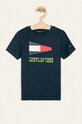Tommy Hilfiger - Дитяча футболка 104-176 cm бавовна темно-синій KB0KB05628