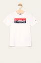 biały Tommy Hilfiger - T-shirt dziecięcy 128-176 cm Chłopięcy