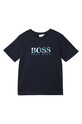 Boss - Дитяча футболка 116-152 cm з еластаном темно-синій J25E64