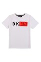 Dkny - Tricou copii 164-176 cm print alb D25C77.164.176