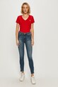 Calvin Klein Jeans tricou J20J213716 rosu AA00