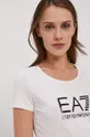 biały EA7 Emporio Armani - T-shirt 8NTT63.TJ12Z
