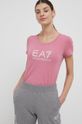 EA7 Emporio Armani - T-shirt 8NTT63.TJ12Z czerwony róż