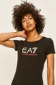 czarny EA7 Emporio Armani - T-shirt 8NTT63.TJ12Z